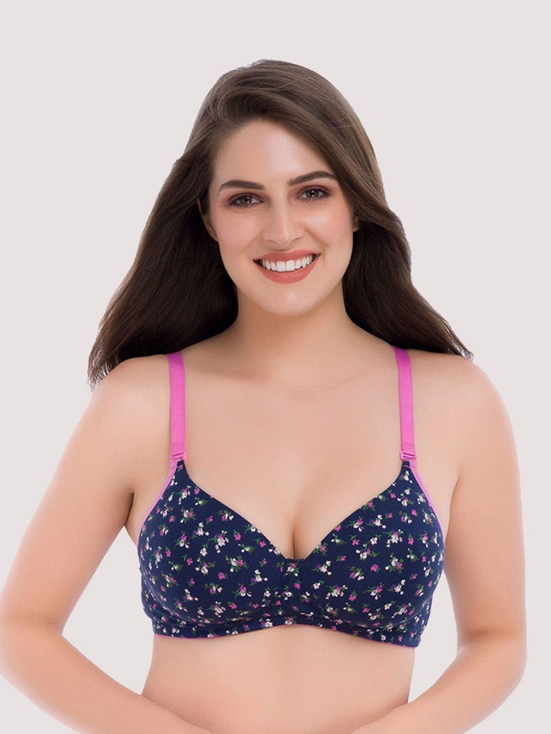 groversons paris beauty women navy blue bra