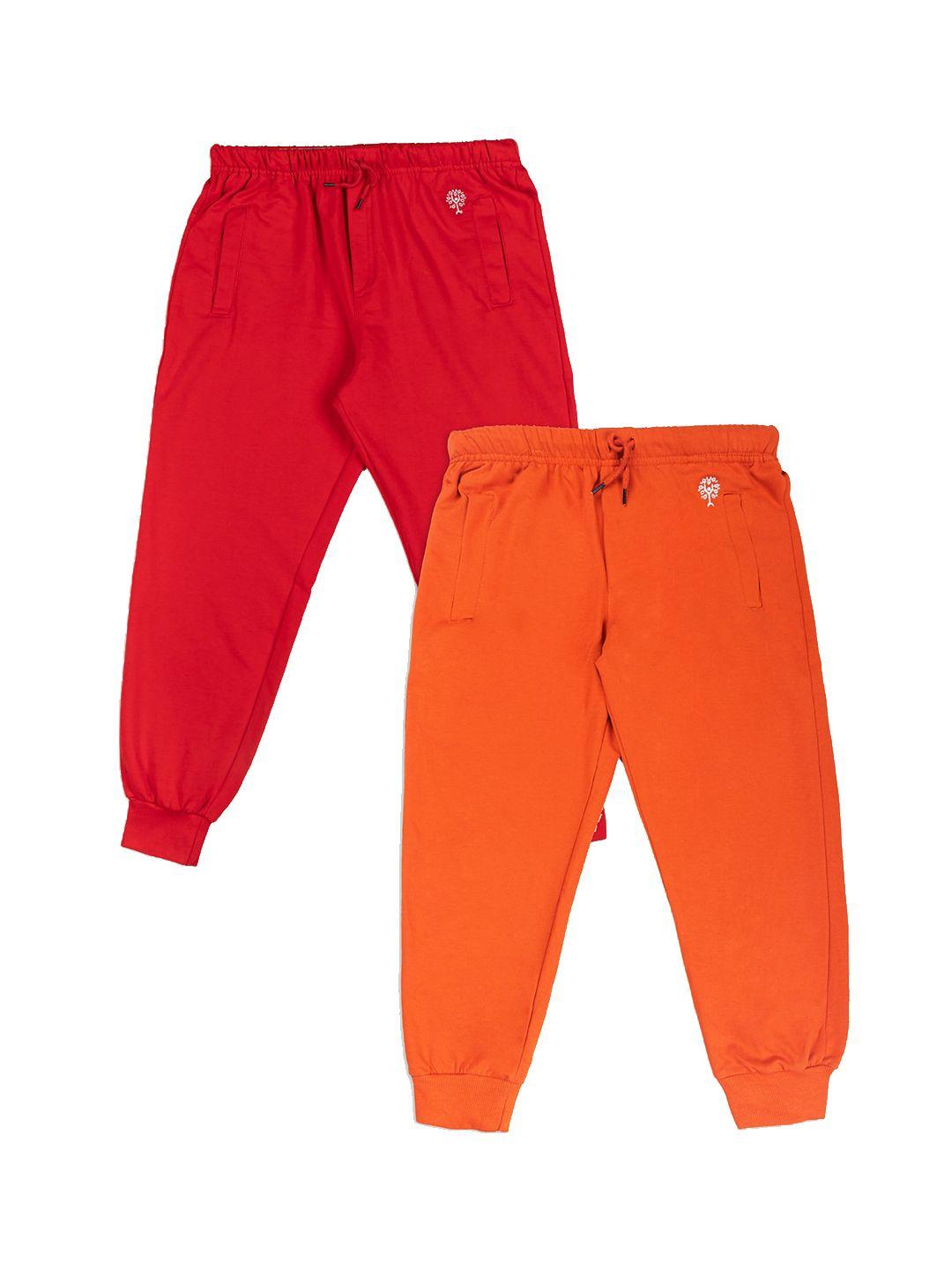 growing tree kids pack of 2 cotton bio wash anti microbial joggers