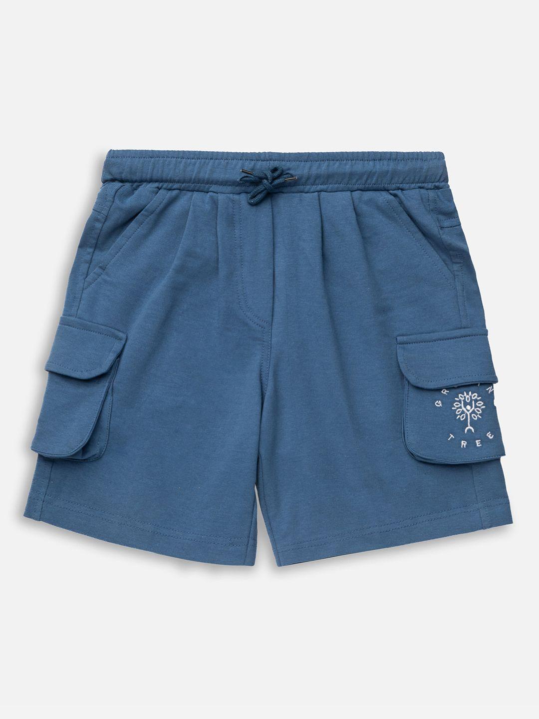 growing tree unisex kids blue outdoor antimicrobial technology shorts