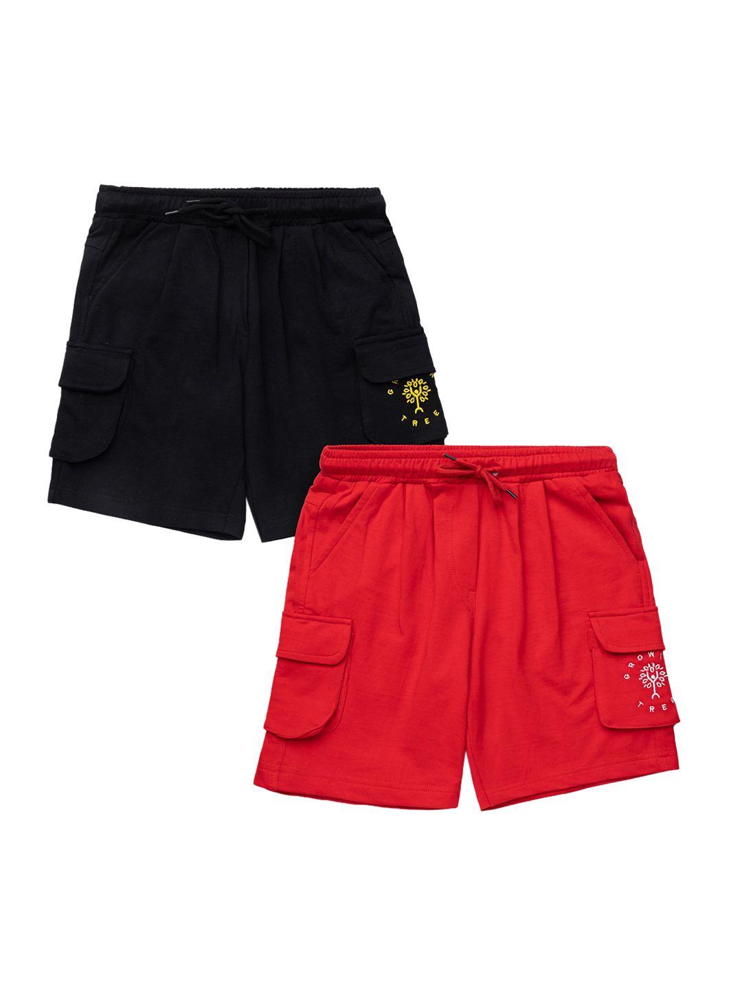 growing tree unisex kids multicoloured outdoor sports shorts with antimicrobial technology