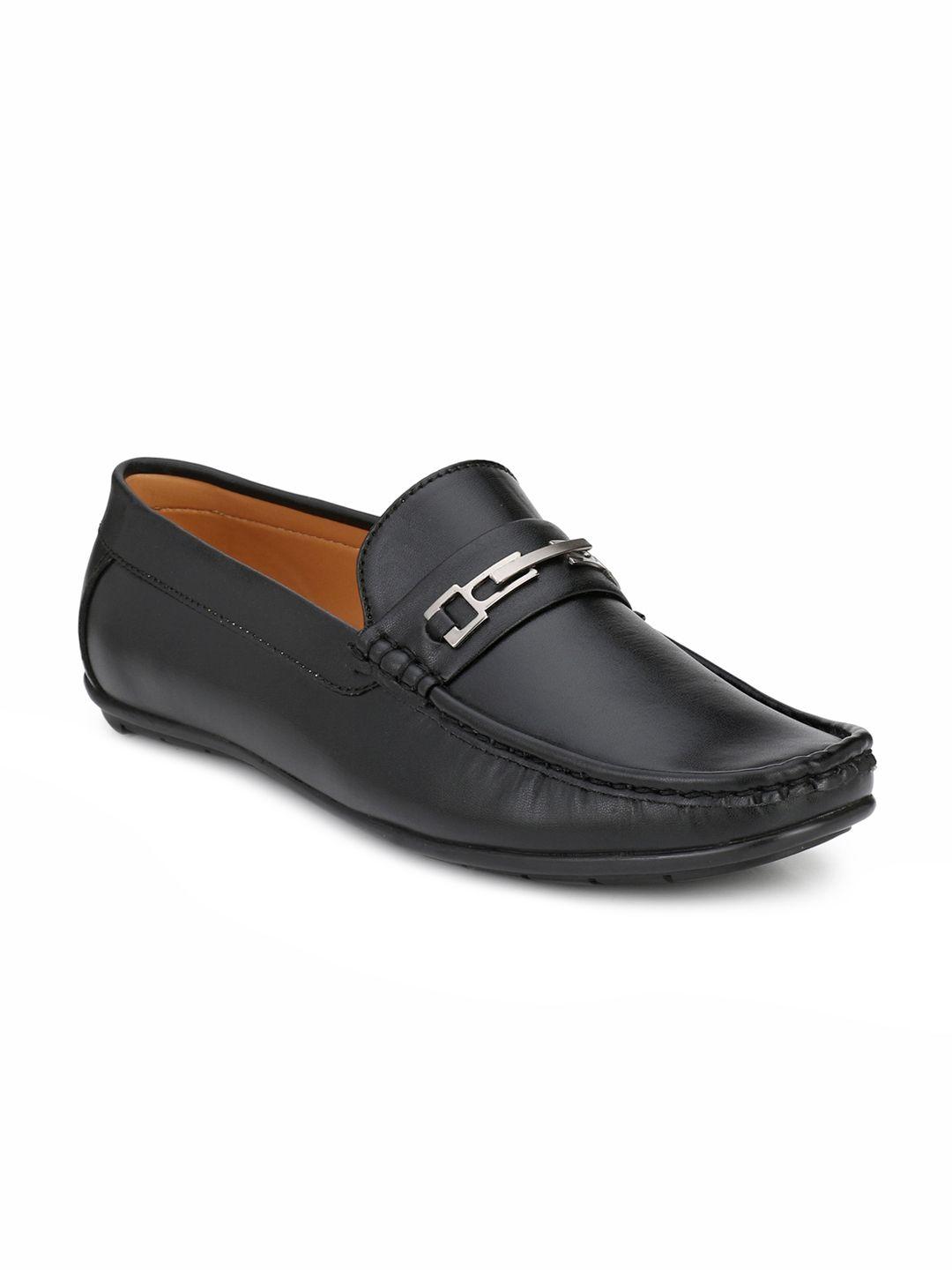 guava men black loafers