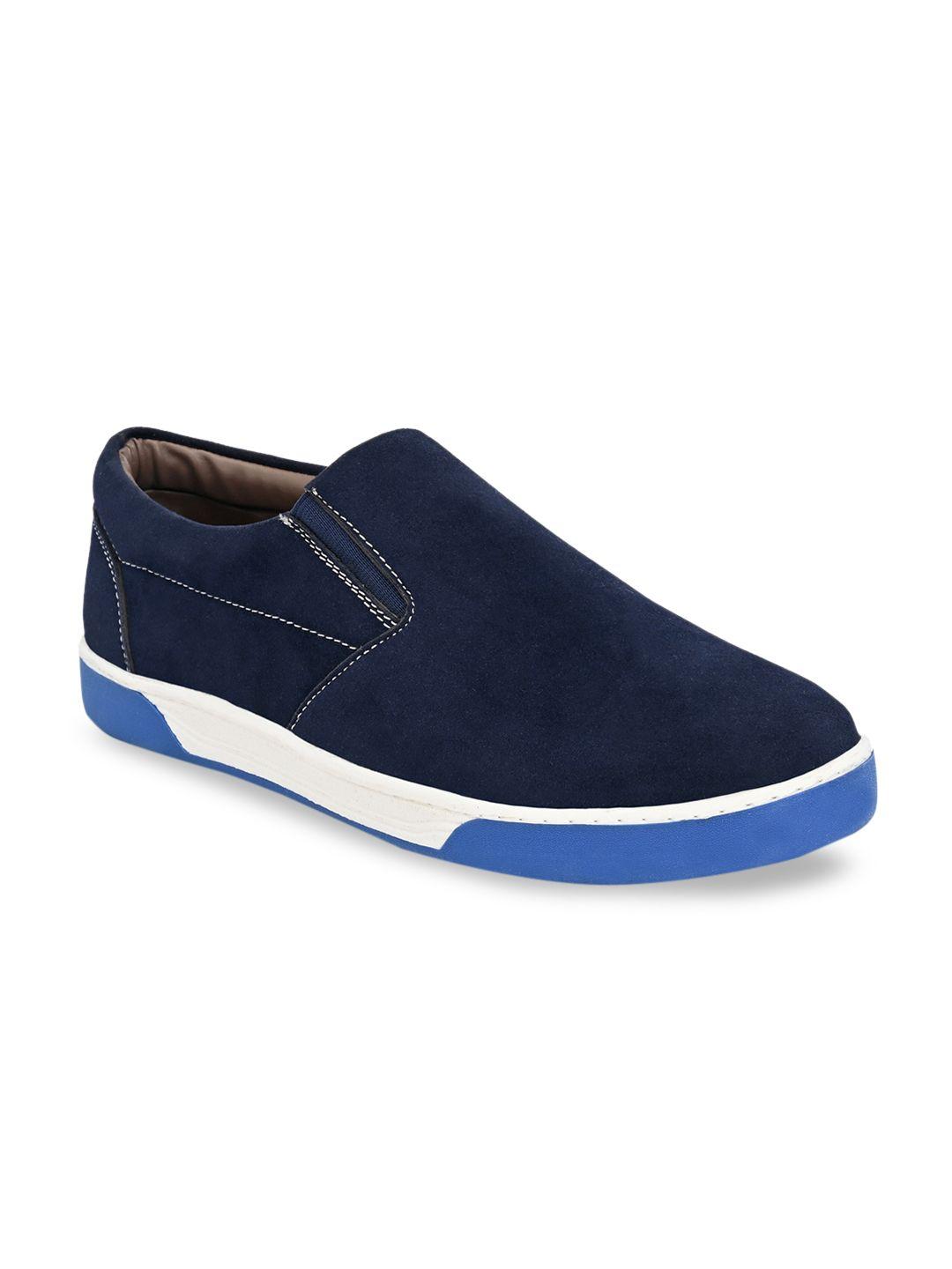 guava men navy blue slip-on sneakers