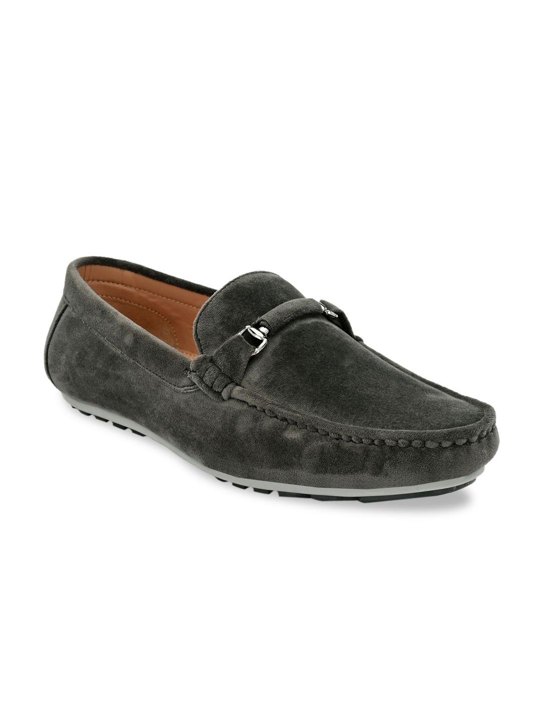 guava men olive green velvet loafers