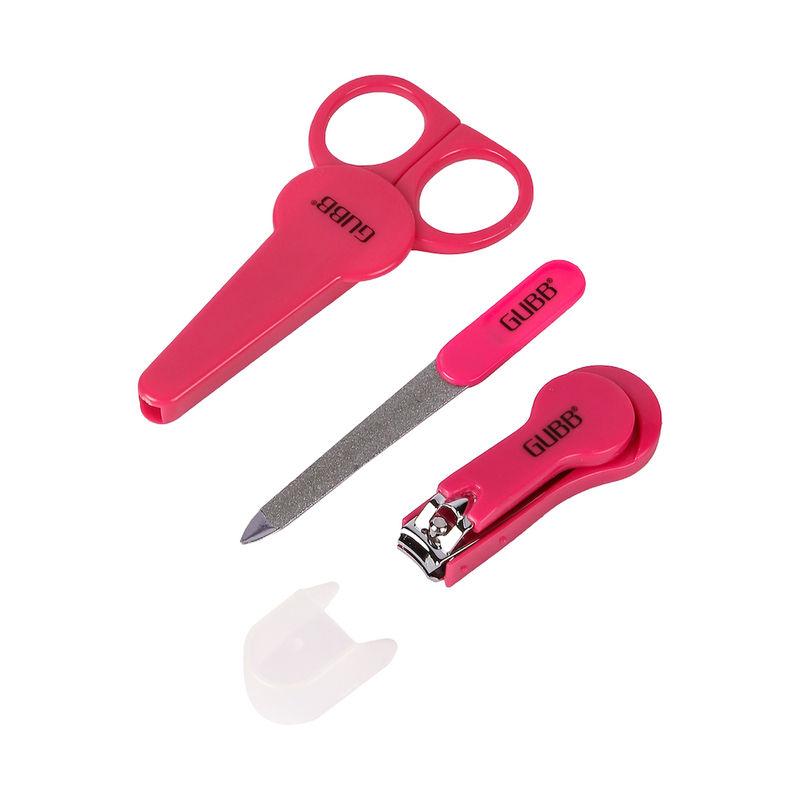 gubb baby manicure kit for newborn pink, nail cutter for babies nail scissors for baby girl