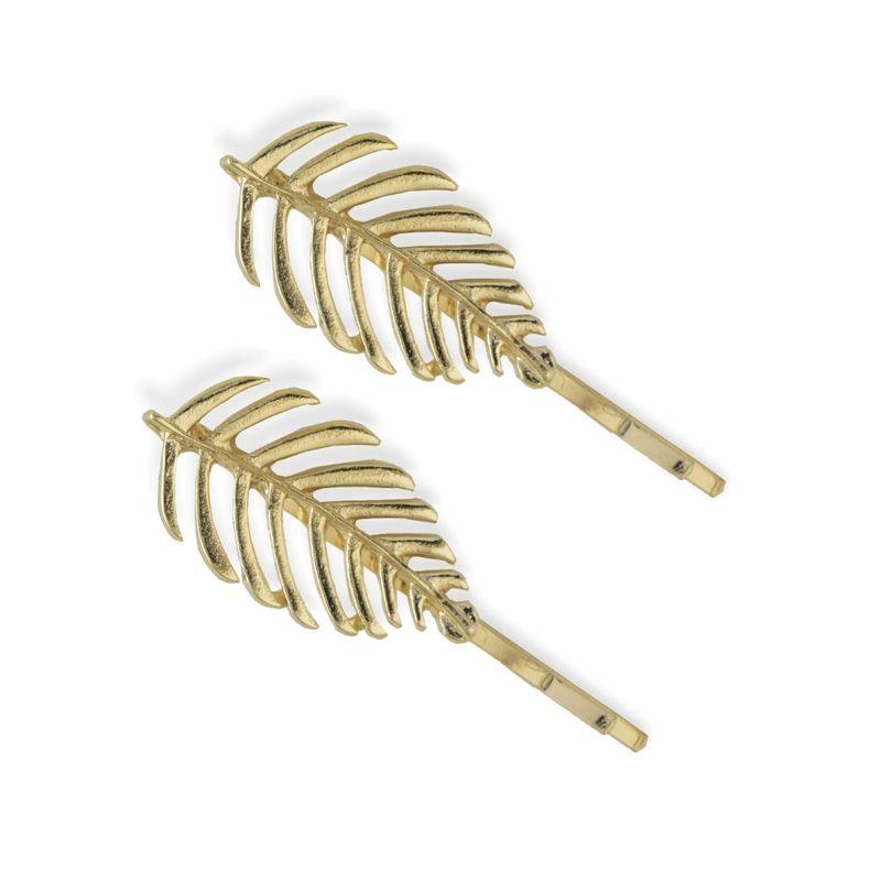 gubb golden glory leaf hair clips