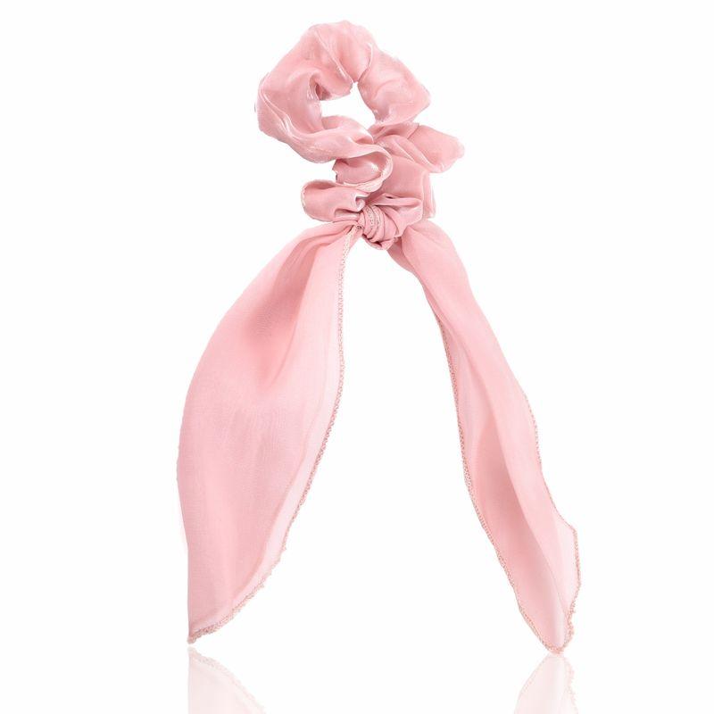 gubb hair scarf scrunchie for women, elastic hair band - pink hues