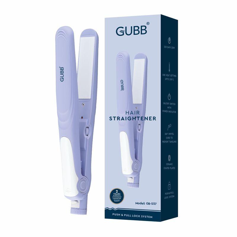 gubb gb-557 professional hair straightener for women & men with easy lock system (purple)