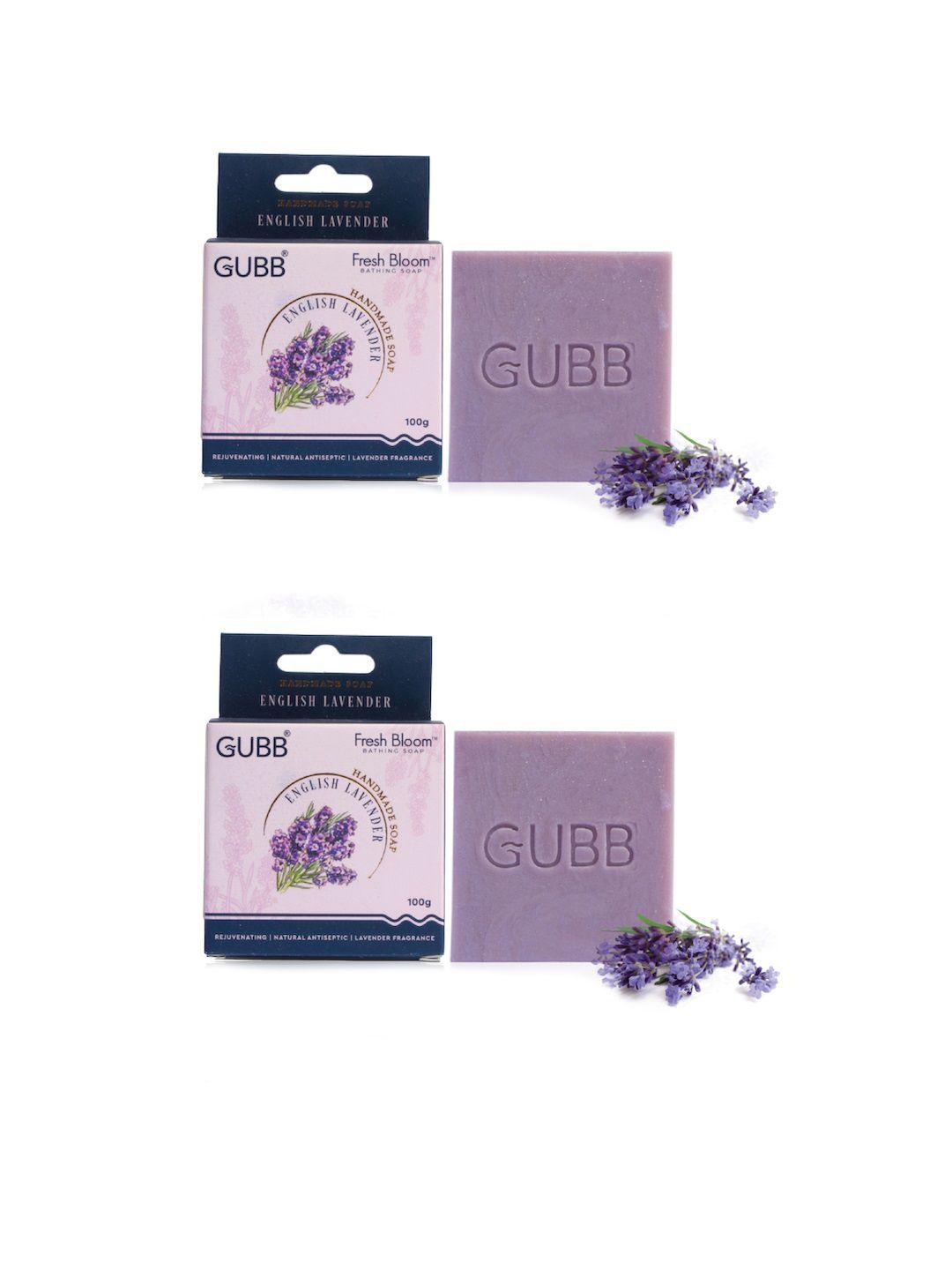 gubb unisex handmade organic pack of 2 bathing soap with lavender
