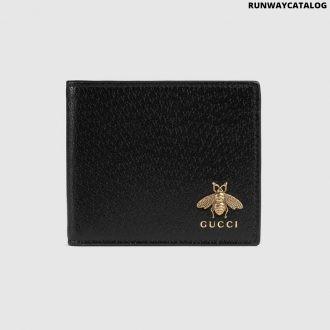 gucci animalier leather wallet