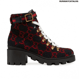 gucci gg wool ankle boot