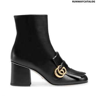 gucci leather ankle boot