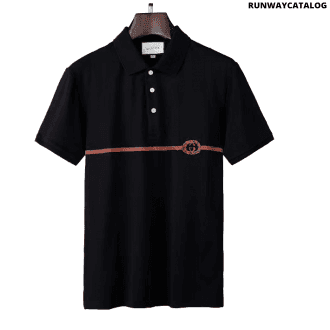 gucci logo appliqued webbing trimmed cotton t shirt