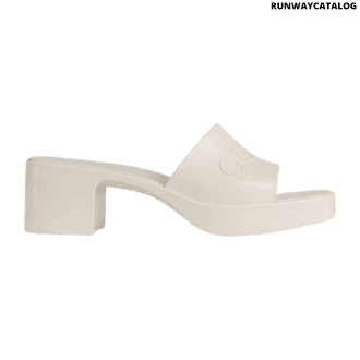 gucci women’s rubber slide sandal