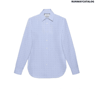 gucci g dot fil coupé oxford shirt