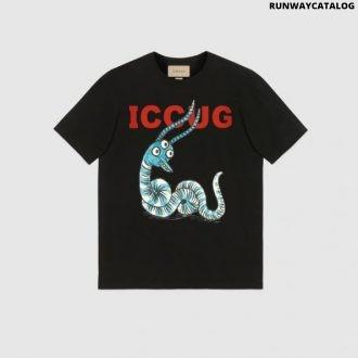 gucci iccug animal print by freya hartas t shirt