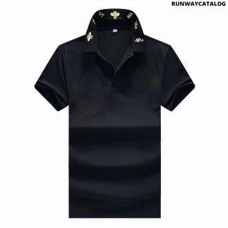 gucci men’s polo black t-shirt