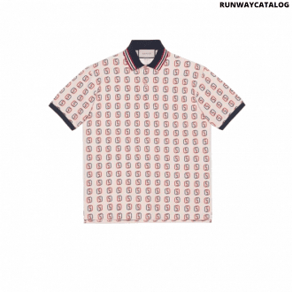 gucci oversize polo with interlocking g print