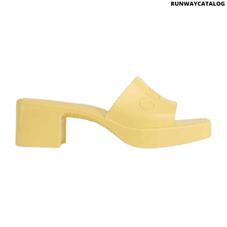 gucci women’s rubber slide sandal