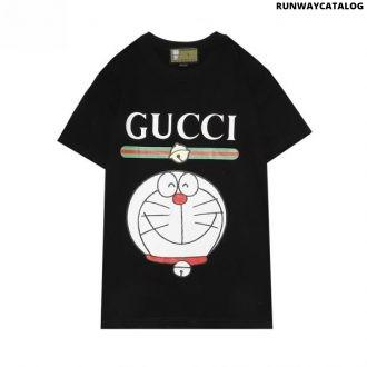 gucci x doraemon cotton t-shirt