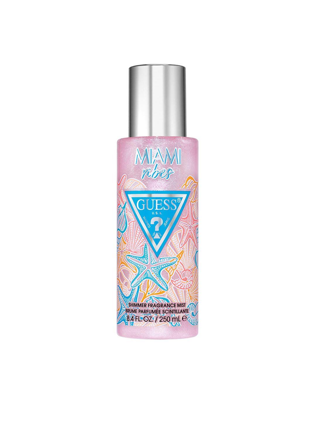 guess destination miami vibes shimmer fragrance body mist 250ml