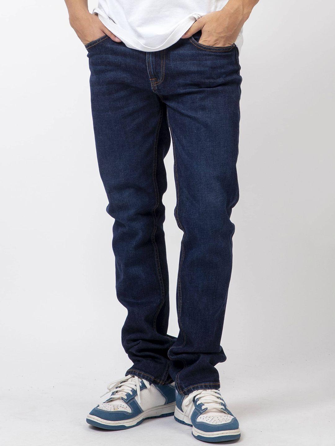 guess men slim fit low-rise cotton jeans