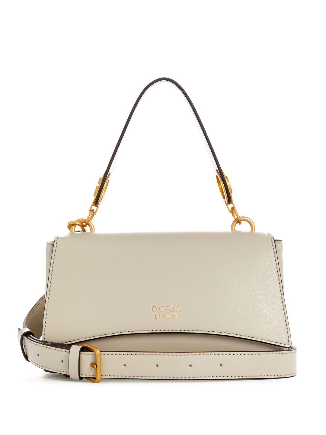 guess structured satchel bag