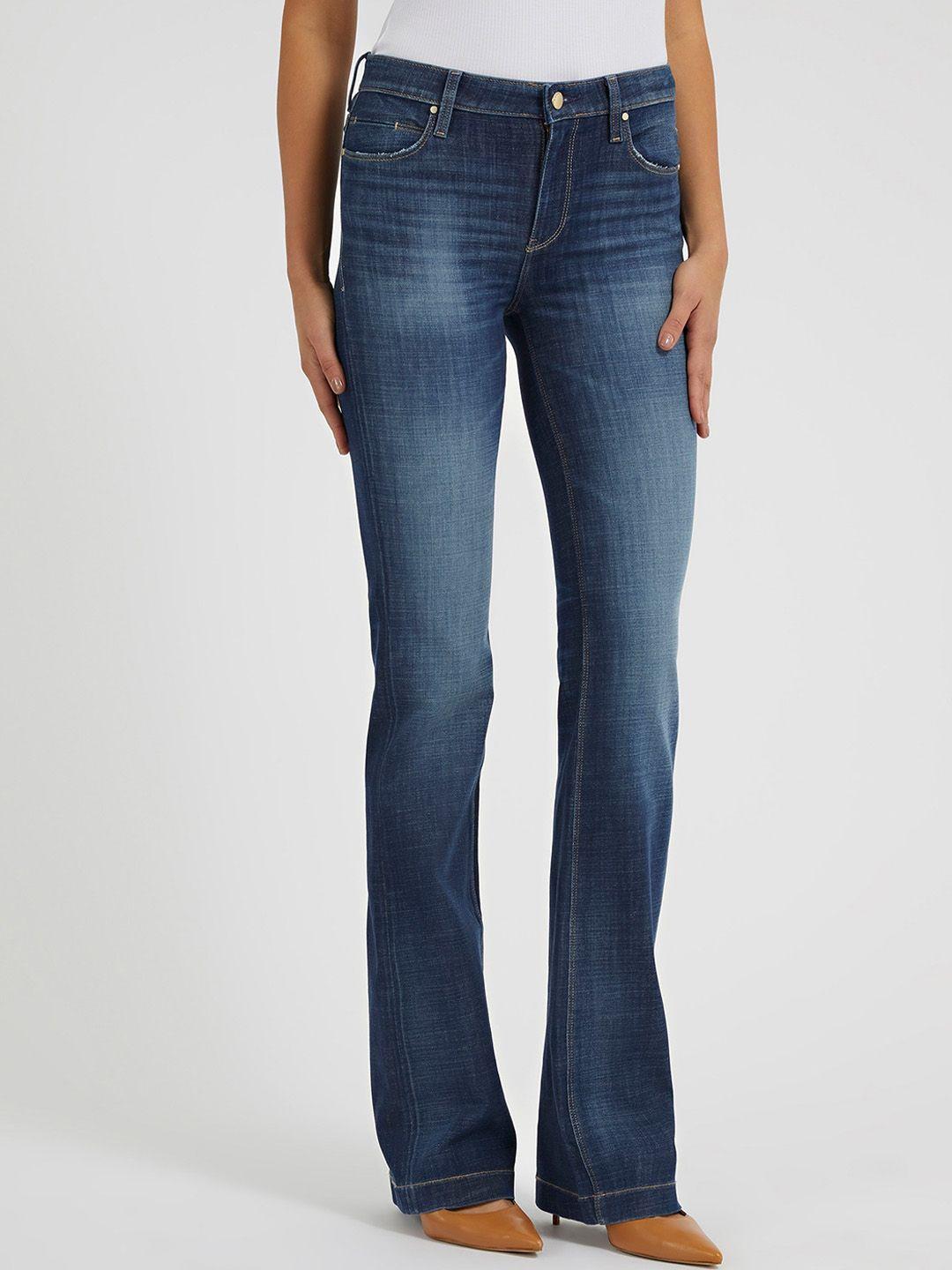 guess women bootcut comfort high-rise jeans