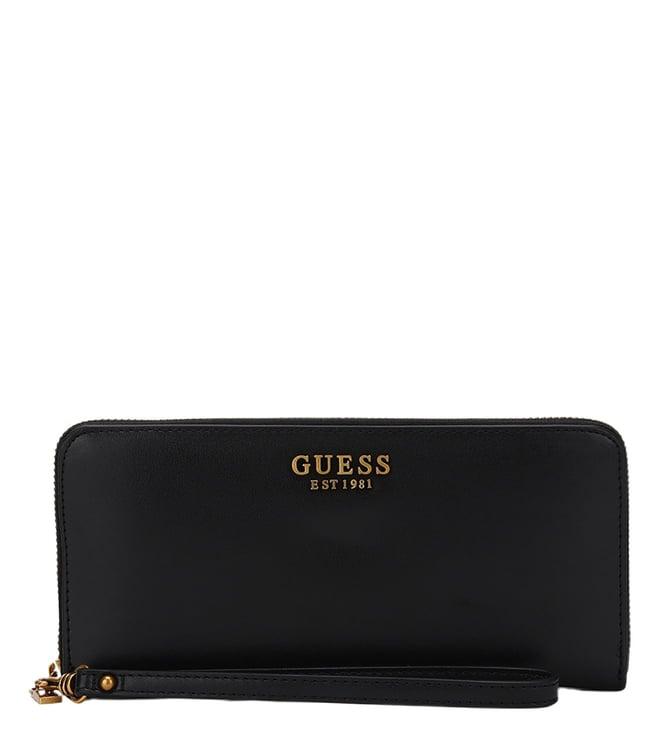 guess black laurel small wristlet