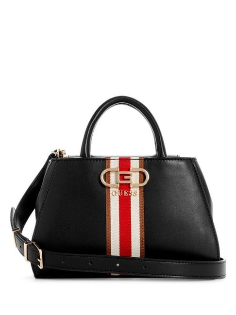 guess black nelka medium satchel