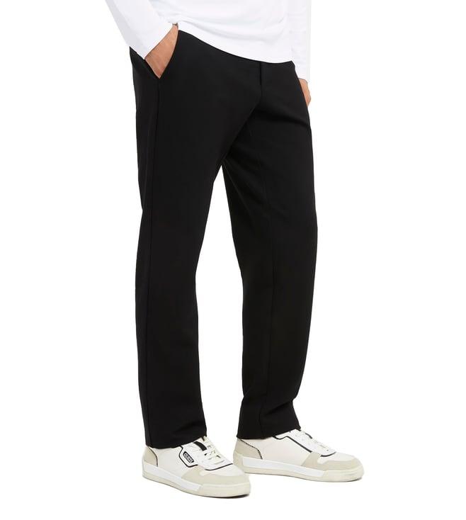 guess black tapered fit chinos