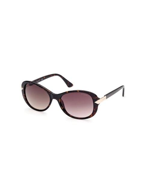 guess brown oval sunglasses for women