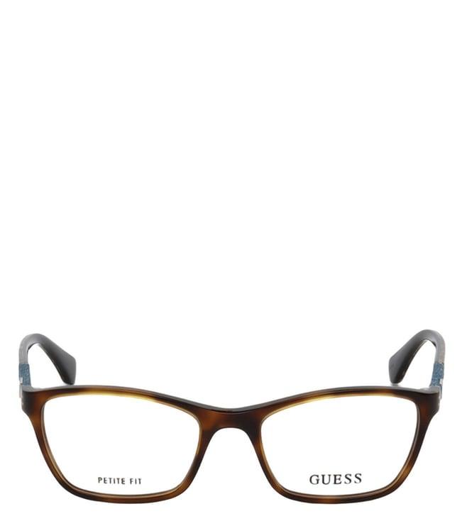 guess brown wayfarer eye frames for women