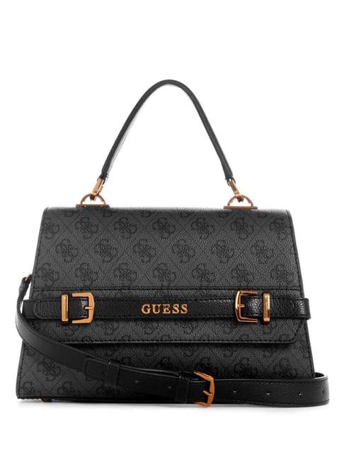 guess coal logo sestri medium satchel