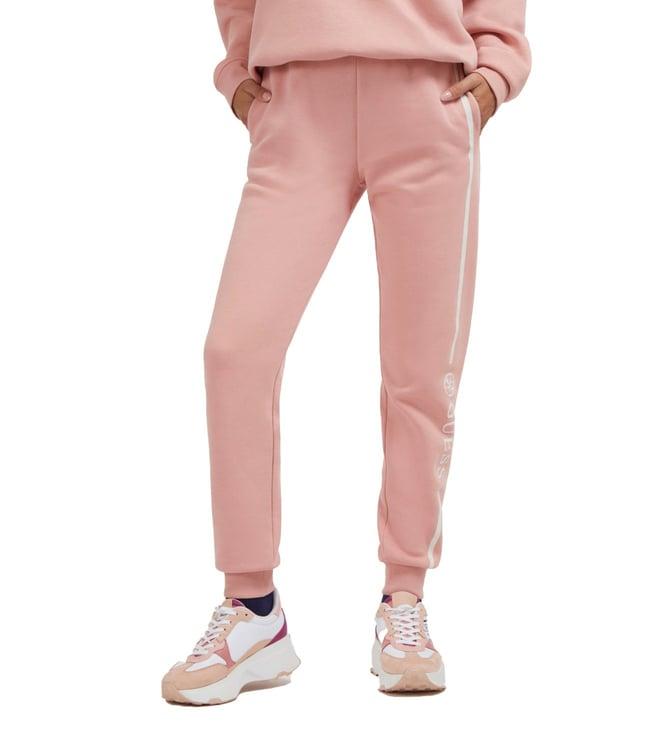 guess dreamy rose logo allegra straight fit joggers