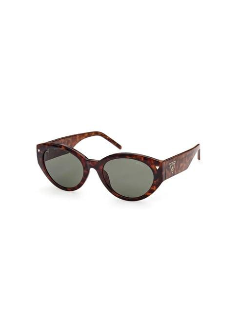 guess green oval sunglasses for women