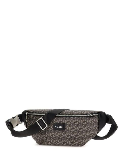 guess grey ederlo printed medium cross body bag