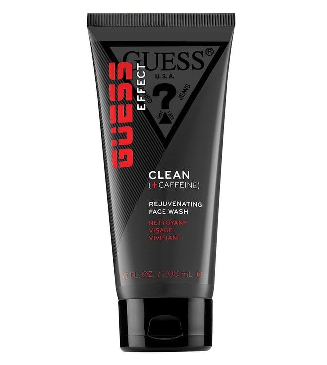 guess grooming effect clean with caffeine rejuvenating face wash - 200 ml