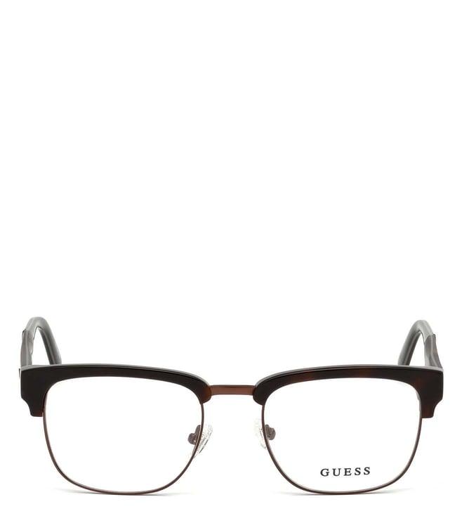 guess gu194251052fr havana clubmaster eyewear frames for men