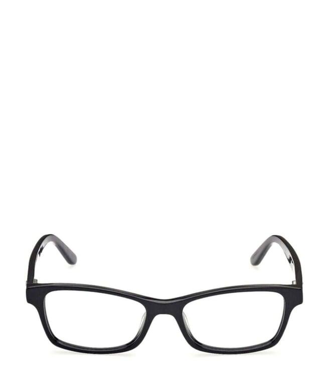 guess gu287453001fr black rectangular eyewear frames for women