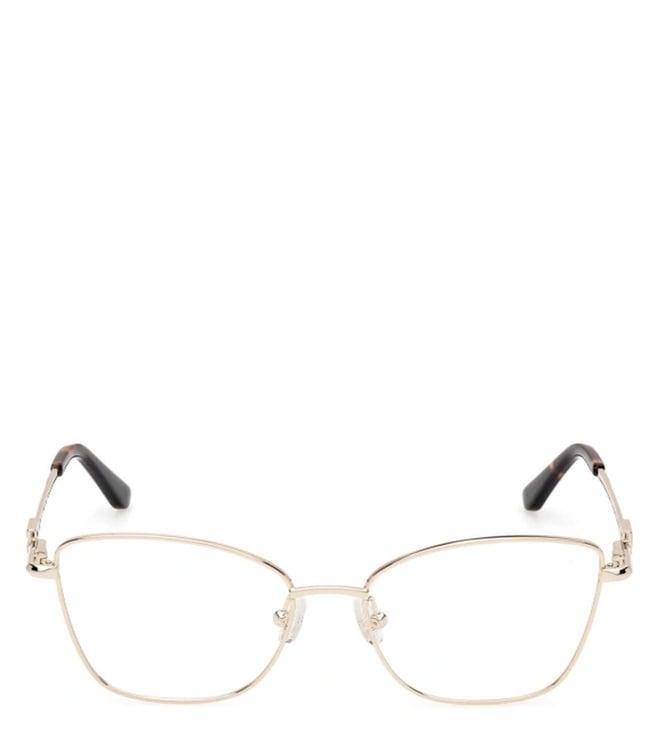 guess gu297454032fr gold cat eye eyewear frames for women