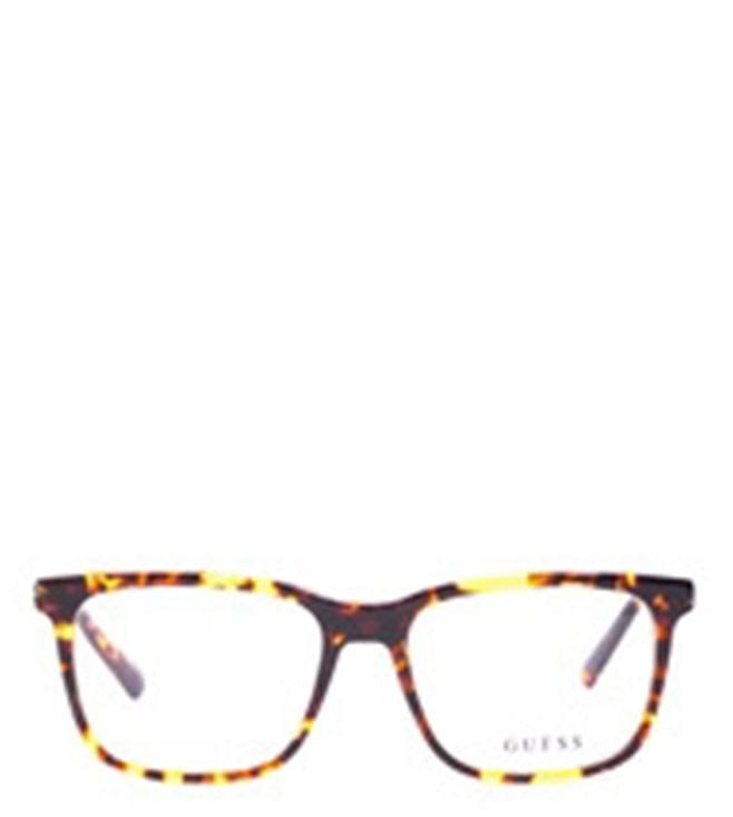 guess gu5004854052fr havana square eye frames for men