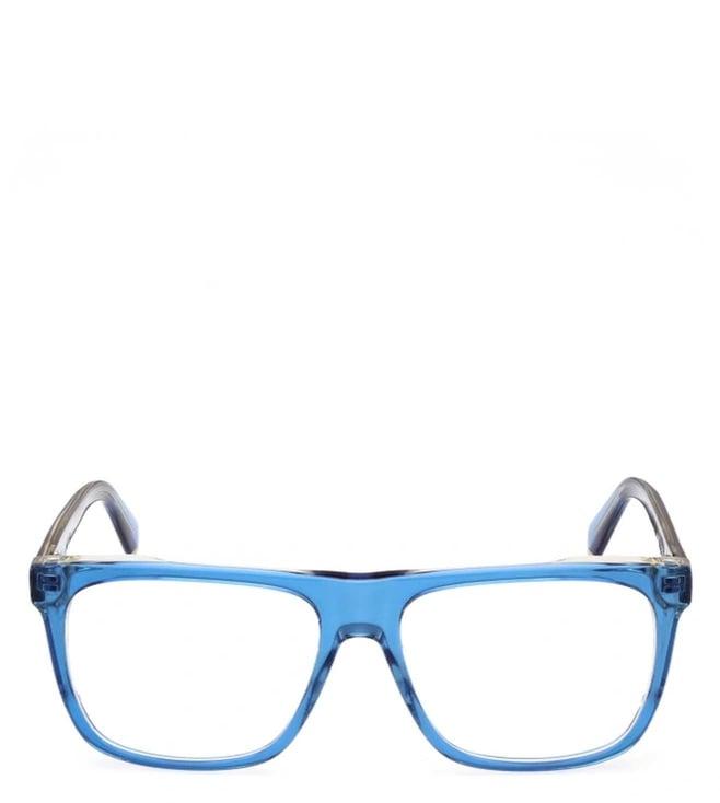 guess gu5008909256fr blue square eyewear frames for men
