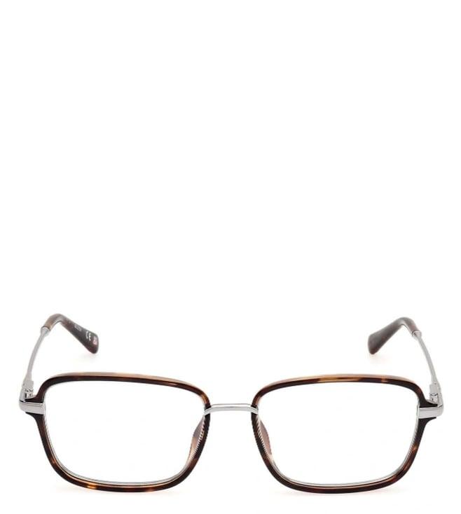 guess gu5009954052fr havana rectangular eyewear frames for men