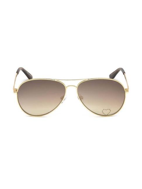 guess gu7575-s6232f aviator sunglasses for women