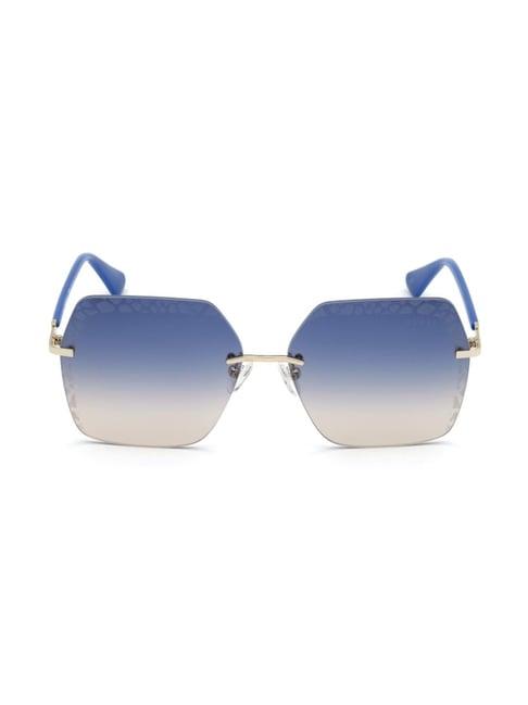 guess gu76936032w square sunglasses for women
