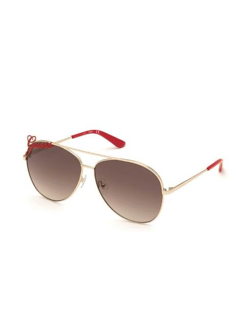 guess gus77396032fsg brown aviator