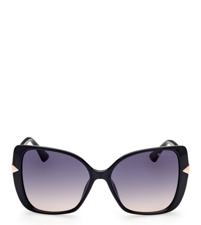 guess gus78205601bsg grey uv protected butterfly sunglasses women