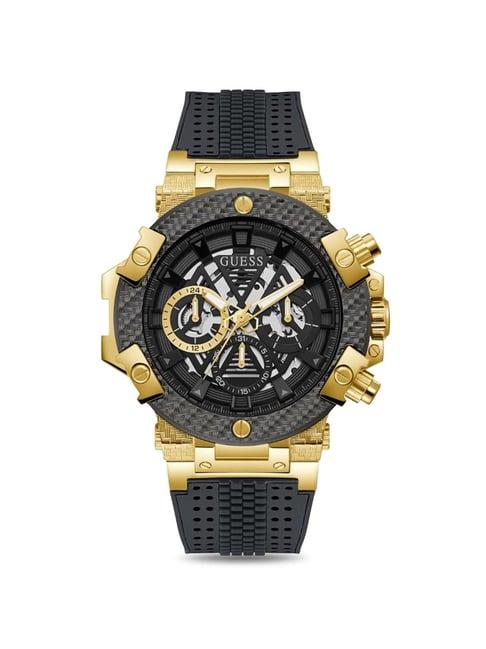 guess gw0486g2 carbon analog watch for men