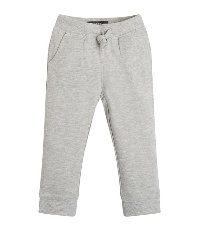 guess kids light heather grey regular fit joggers