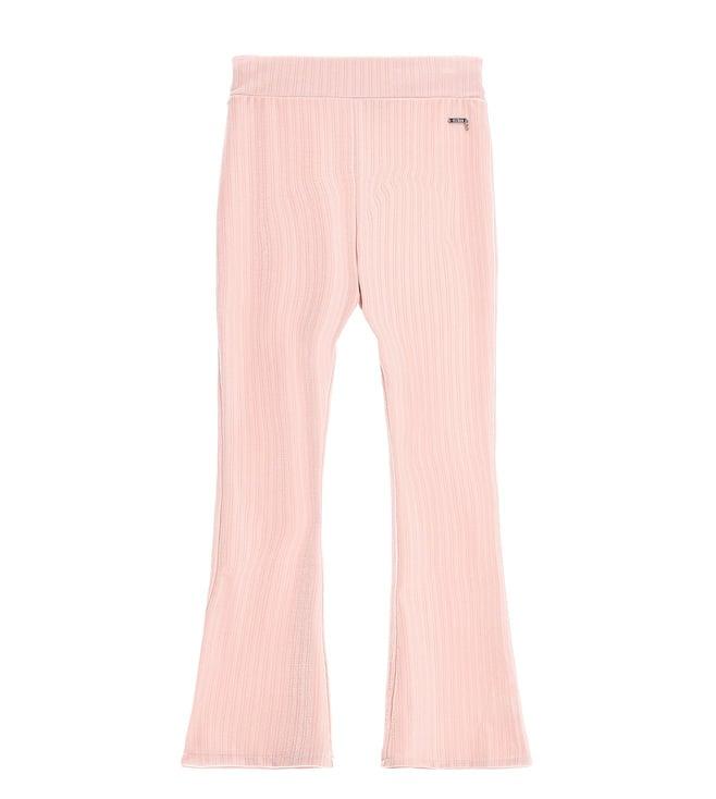 guess kids pink regular fit pants